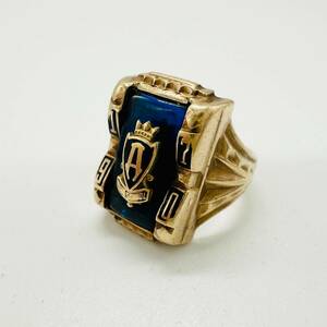  college ring RBM 10K 9g good-looking ring fashion precious metal antique scratch equipped secondhand goods storage goods 1 jpy exhibition stone attaching details unknown abroad 4212