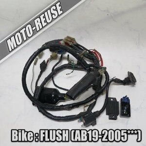 □【FLUSH フラッシュ AB19】純正メインハーネス+電装SET　CDI/レギュレター/IGコイル「408C」□K34459