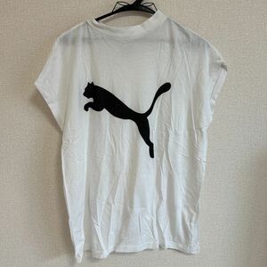 【汚れあり】Tシャツ ホワイト 半袖Tシャツ 半袖 白 プーマ PUMA Ｍサイズ