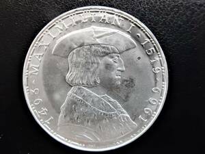 ☆オーストリア 1969 50シリング プルーフ銀貨 450th Anniversary-Death of Maximilian Ⅰ☆1円スタート!!