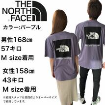 ザ ノースフェイス Tシャツ NF0A812H パープル×ブラック Lサイズ バックロゴ ボックスロゴ THE NORTH FACE S/S BOX NSE TEE 新品 _画像2