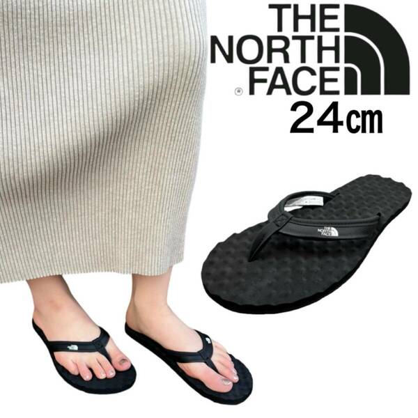 ザ ノースフェイス サンダル NF0A47AB ブラック 24.0cm ビーチサンダル レディース THE NORTH FACE BASE CAMP MINI FLIP FLOP 新品