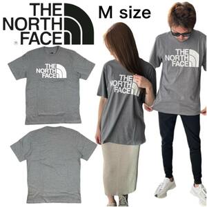 ザ ノースフェイス Tシャツ NF0A812M ハーフドーム グレー×ホワイト Mサイズ プリントロゴ THE NORTH FACE M S/S HALF DOME TEE 新品