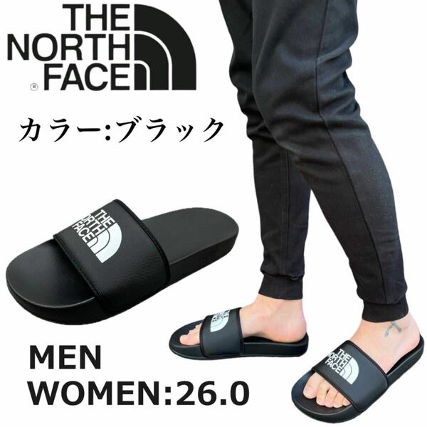 ザ ノースフェイス サンダル NF0A4T2R ブラック 26.0cm シャワーサンダル ユニセックス 男女兼用 THE NORTH FACE BASE CAMP SLIDE 新品