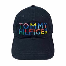 トミーヒルフィガー Tommy Hilfiger キャップ ネイビー×レインボー ユニセックス 刺繍ロゴ ワンサイズ カジュアル TOMMY HILFIGER 新品_画像2