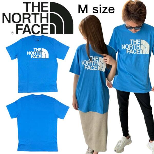 ザ ノースフェイス Tシャツ NF0A812M ハーフドーム ソニックブルー Mサイズ プリントロゴ THE NORTH FACE M S/S HALF DOME TEE 新品