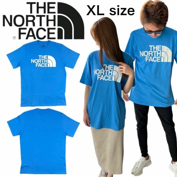 ザ ノースフェイス Tシャツ NF0A812M ハーフドーム ソニックブルー XLサイズ プリントロゴ THE NORTH FACE M S/S HALF DOME TEE 新品