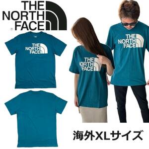 ザ ノースフェイス Tシャツ NF0A812M ハーフドーム ブルーコーラル XLサイズ プリントロゴ THE NORTH FACE M S/S HALF DOME TEE 新品