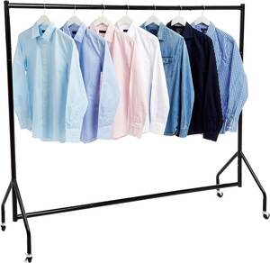** new goods!Amazon Basic hanger rack Western-style clothes rack strong with casters . length 1.82× height 1.52m black **