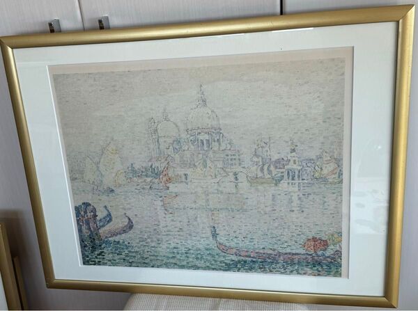 ★5月末迄限定値下★アートグラフィック青山で購入②/ポールシニャック(PAUL SIGNAC)「ジュデッカ運河、ヴェネツィア、朝」