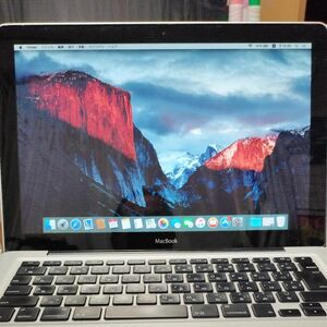 Mac BooK 動作確認品　13インチ 2008年製 バッテリー　今すぐ交換　表示が出ています。SSD120GB 