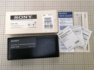 ★ 新品 ■ SONY　ECM-44B/9X　エレクトレット・コンデンサーマイクロホン(全指向性) ● 送料無料