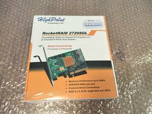 ASK HighPoint RocketRAID 2720SGL PCI Express x8 SAS 6Gb/s LP RR2720SGL