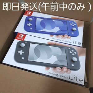 【新品】任天堂 Nintendo Switch Lite 本体 スイッチ ライト 2台セット ブルー グレー