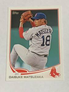 松坂大輔 DAISUKE MATSUZAKA 2013 TOPPS SERIES 1 #118 西武 中日 ソフトバンク REDSOX