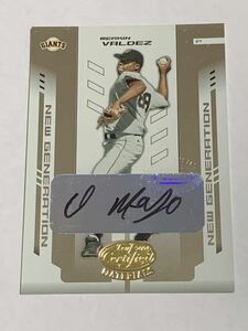 MERKIN VALDEZ 2004 LEAF CERTIFIED MATERIALS NEW GENERATION RC AUTO /500