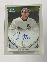 JACOB MAY 2014 BOWMAN CHROME RC AUTO_画像1