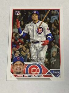 CHRISTOPHER MOREL 2023 TOPPS UPDATE RC ROOKIE DEBUT CUBS やや難有り 即決