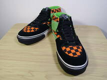 ◇ VANS バンズ HALF CAB ハーフキャブ チェッカー【T375】◇ 28.0cm US10スニーカー オレンジ グリーン_画像2