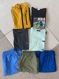 【まとめ売り】男の子用夏物衣類　半袖Tシャツ　ハーフパンツ　150