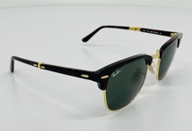 美品 Ray-Ban RB2176 990 51 レイバン べっ甲柄 ゴールド金具 サングラス 折りたたみ ケース付_画像3