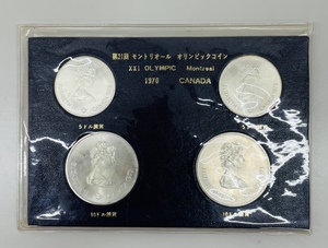 美品 1976 第21回 モントリオール オリンピック 銀貨 コイン 10ドル銀貨x2枚 5ドル銀貨x2枚 カナダ