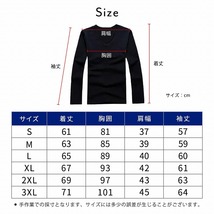 【XLサイズ ホワイトUネック】ロンt レディース ロングスリーブ Tシャツ カットソー 無地 カジュアル オフィス 仕事着 20代 30代 40代 50代_画像6