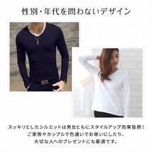 【3XLサイズ ホワイトUネック】ロンt レディース 大きいサイズ Tシャツ カットソー無地 カジュアル オフィス 仕事着 20代 30代 40代 50代_画像5