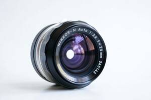 【良品】Nikon NIKKOR-N AUTO 24mm F2.8 広角単焦点レンズ オールドレンズ 非Ai ニコンFマウント