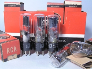 整流管 RCA 84(6Z4) 新品元箱入 ５本組 T管 1950年