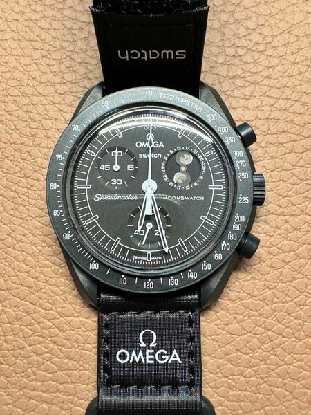 Snoopy×OMEGA×Swatch BIOCERAMIC THE MOONPHASE black スヌーピー オメガスウォッチ