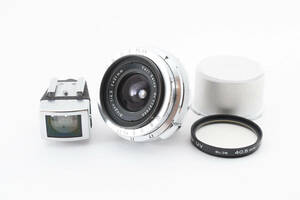 ★美品★ CONTAX Carl Zeiss Biogon 21mm F4.5 Lens + 21mm Finder Contarex カールツァイス ビオゴン コンタレックス ビューファインダー