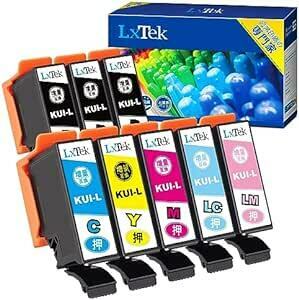 LxTek KUI-6CL-L 互換インクカートリッジ エプソン(Epson)用 KUI クマノミ インク 6色セット+黒2本(合