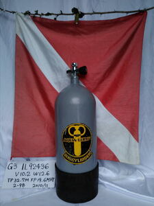  scuba diving for 10L tanker compressed gas cylinder - Japan aqualung company manufactured -G-3