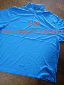 青　超上質コットン 2XB2TG　ラルフローレン POLO RALPH LAUREN 　新品 半袖ポロシャツ 　大きめ 半袖ポロシャツ ゴルフウェア