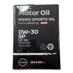 NISMO sports oil SP ニスモスポーツオイル4L 0W-30 CF-6A