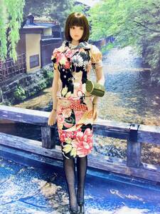  японский стиль костюм костюм комплект 1/6 размер TBLeaguefa Ise nsi-m отсутствует fi механизм Obi tsuazon Jenny Barbie кукла одежда Takara 