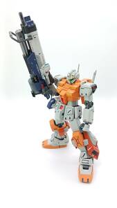 Art hand Auction HGUC 1/144 パワード･ジム 塗装済み完成品 ｢ディスプレイベース｣付き, キャラクター, ガンダム, 完成品