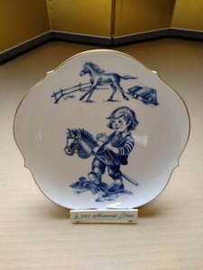 マイセン Meissen　メモリアルプレート 2002 仔馬のギャロップ　飾り皿