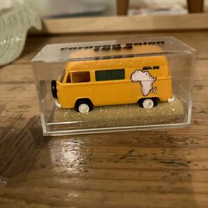 S=1/87 BREKINA ブレキナ VW フォルクスワーゲン T2 camping wagen yellow ハイルーフ 未開封 アフリカ大陸1周