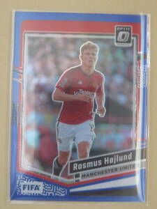 2023-24 PANINI DONRUSS SOCCER 99限定 OPTIC BLUE PRIZM RASMUS HOJLUND 94/99