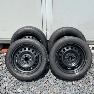 日産純正14インチスチールホイール4本セット　155/65R14 4.5J+46