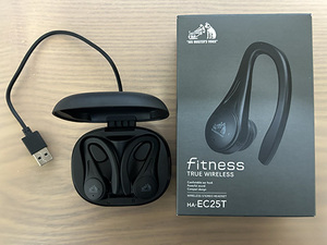 ビクター ワイヤレスイヤホン fitness TRUE WIRELESS HA-EC25T ブラック + Galaxy AI シール付き