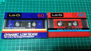 未開封 カセットテープ 2本 Lo-D DL60 DL90 ◆60分 90分　◆Normal Type ノーマルポジション