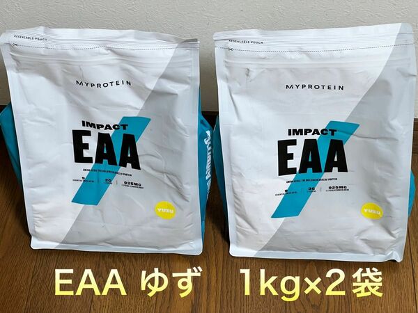 マイプロテイン IMPACT EAA ゆず味 1kg×2袋
