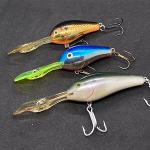 ラパラ　ディープダウン　クランク　ディープクランク　ファットラップ　RAPALA ラトリン　DRFR-5 DRFR-7 3個セット