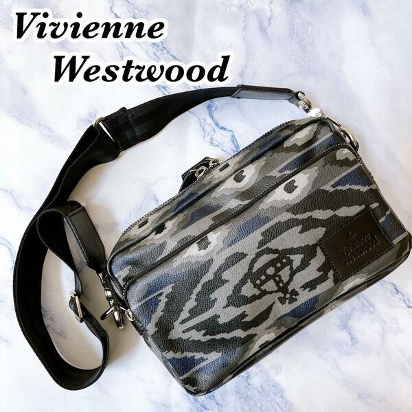 送料無料　良品　Vivienne Westwood　ヴィヴィアンウエストウッド　ボディバッグ　ショルダーバッグ　ウエストバッグ　PVC オーブ