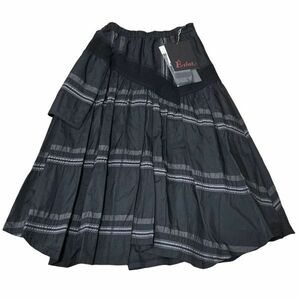  стоимость доставки 230 иен ~ не использовался #i-klato|E-clat # талия резина ввод необычность материалы переключатель дизайн юбка сделано в Японии обычная цена 34,440 иен размер 42