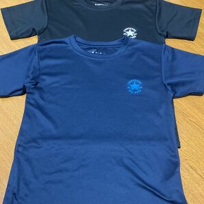 【コンバース】サイズ140 ２枚セットネイビー　ブラック　Tシャツ　