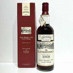 【S85755】GLENDRONACH グレンドロナック 25年 1968 ANA限定ラベル №397/487 希少品 750ml 43% 未開栓 箱付 経年保管品の画像1